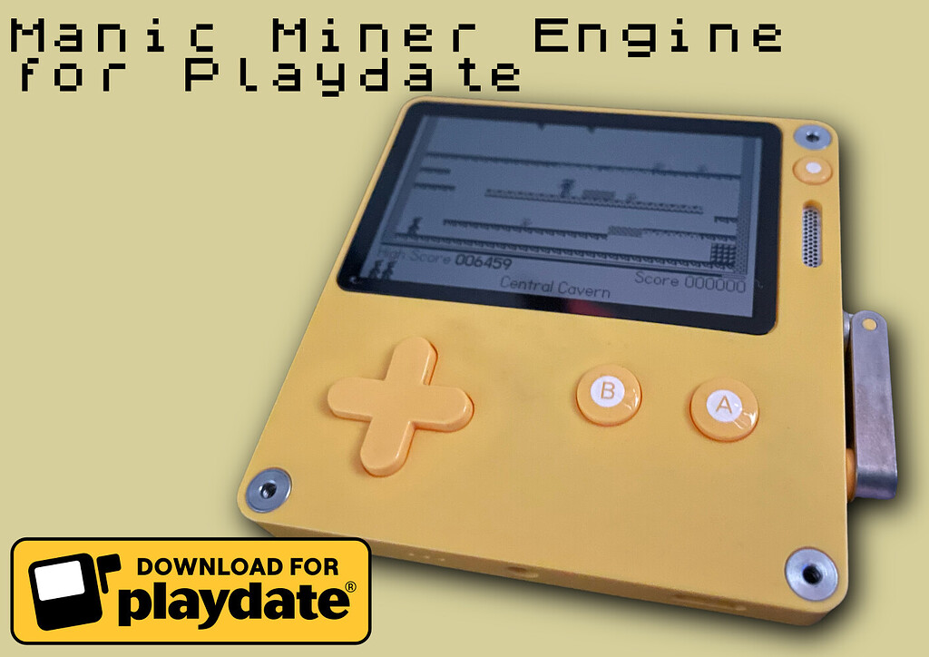 Manic Miner Game Engine for Playdate - Playdate Developer Forum