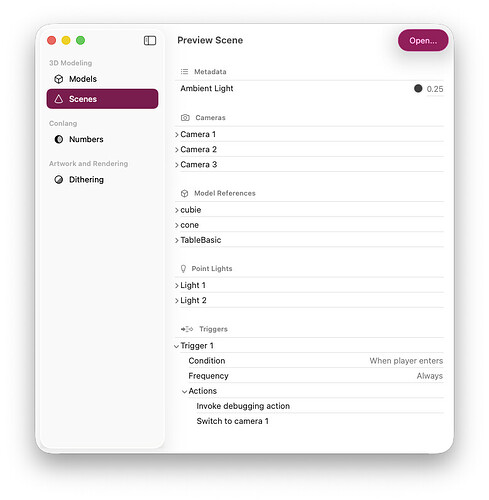 My internal tool, Broadstreet, now shows triggers in scene files.